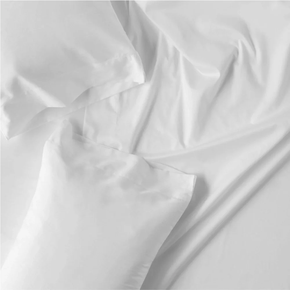 King 300 Thread Count Temperature Regulating Pillowcase Set White Casalunaa